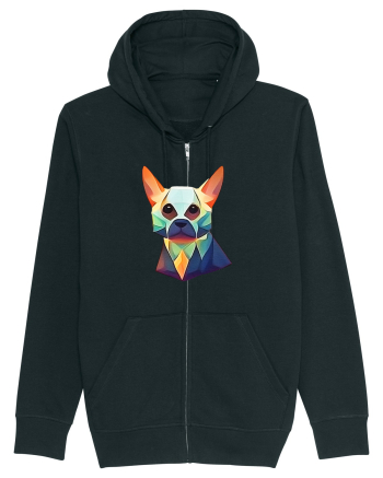geometric dog Black