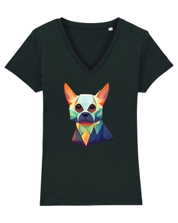 geometric dog Black