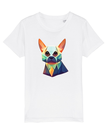 geometric dog White