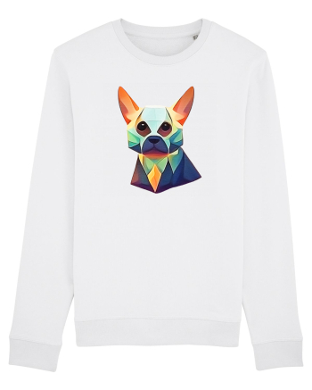 geometric dog White