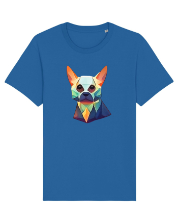 geometric dog Royal Blue