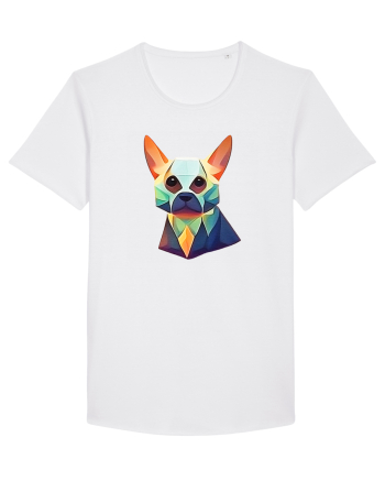 geometric dog White