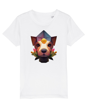 artsy dog White