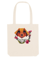 dog flower Sacoșă textilă