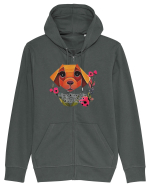 dog flower Hanorac cu fermoar Unisex Connector
