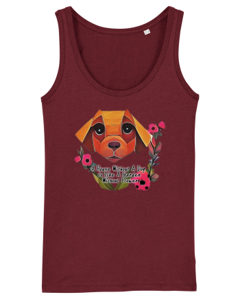 dog flower Burgundy