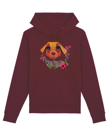 dog flower Burgundy