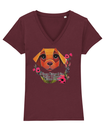 dog flower Burgundy