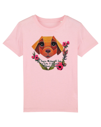 dog flower Cotton Pink