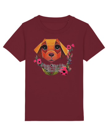 dog flower Burgundy