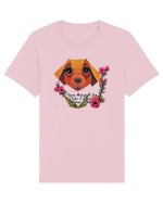 dog flower Tricou mânecă scurtă Unisex Rocker