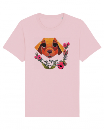 dog flower Tricou mânecă scurtă Unisex Rocker