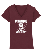 NURSE Tricou mânecă scurtă guler V Damă Evoker