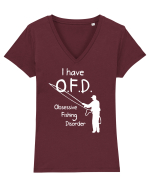 FISHING Tricou mânecă scurtă guler V Damă Evoker