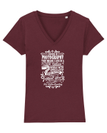 PHOTOGRAPHY Tricou mânecă scurtă guler V Damă Evoker