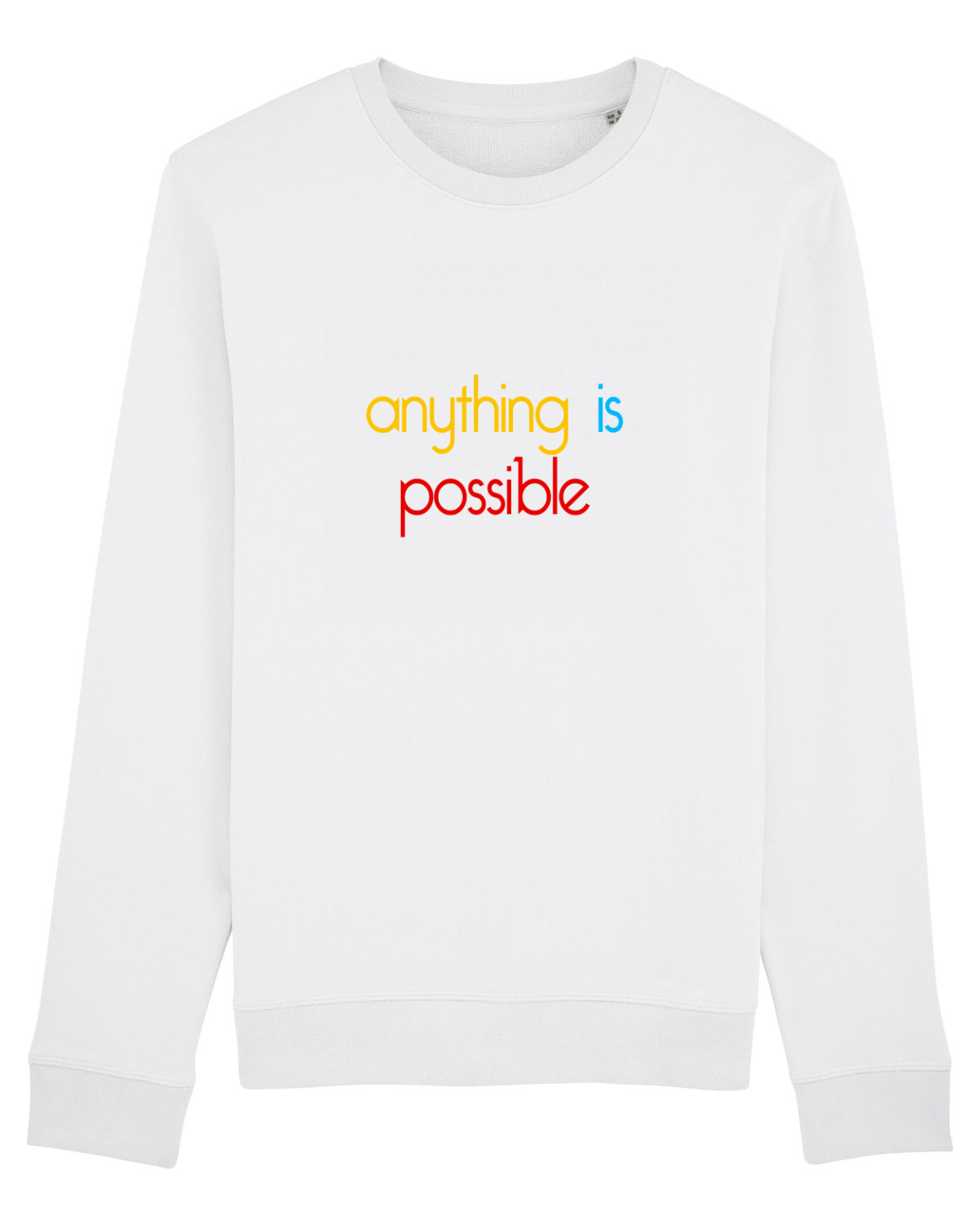 Bluză mânecă lungă Unisex Rise White