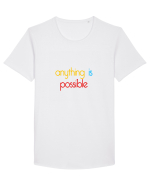 POSSIBLE Tricou mânecă scurtă guler larg Bărbat Skater