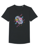 De gașcă Tricou mânecă scurtă guler larg Bărbat Skater