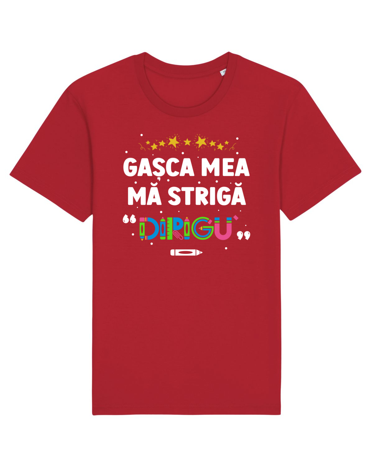 Tricou mânecă scurtă Unisex Rocker Red