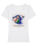 Dont believe everything your mind says Tricou mânecă scurtă guler larg fitted Damă Expresser