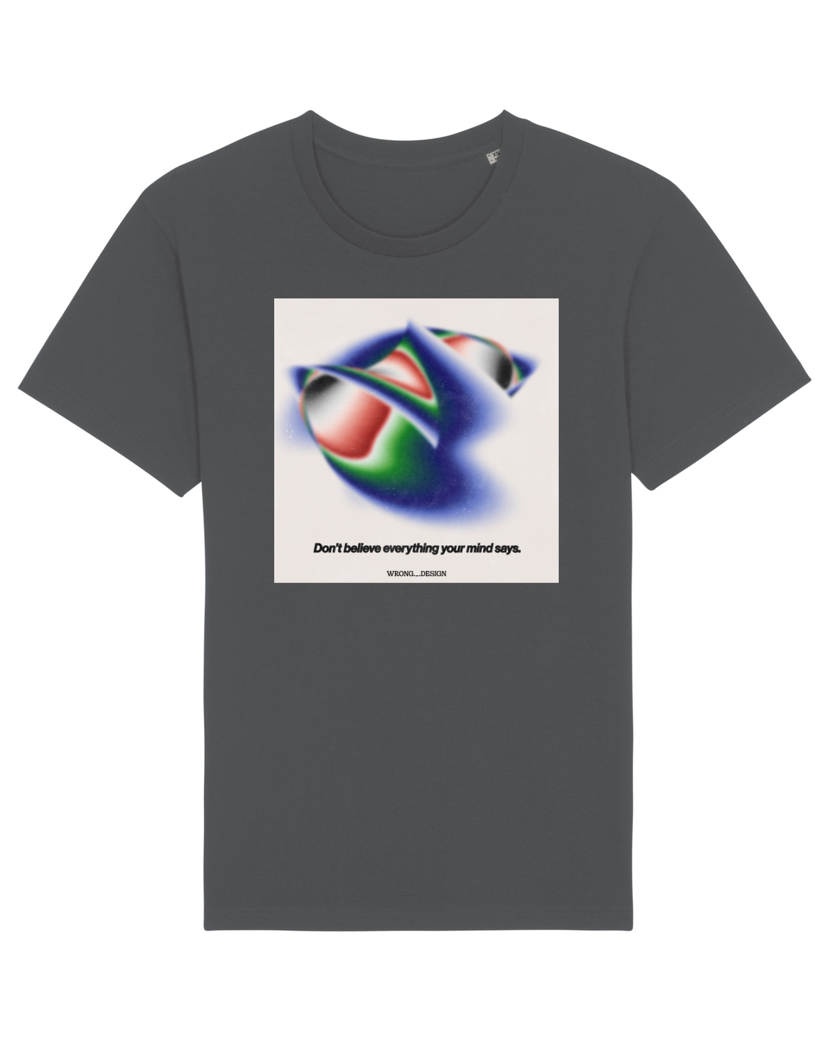 Tricou mânecă scurtă Unisex Rocker Anthracite