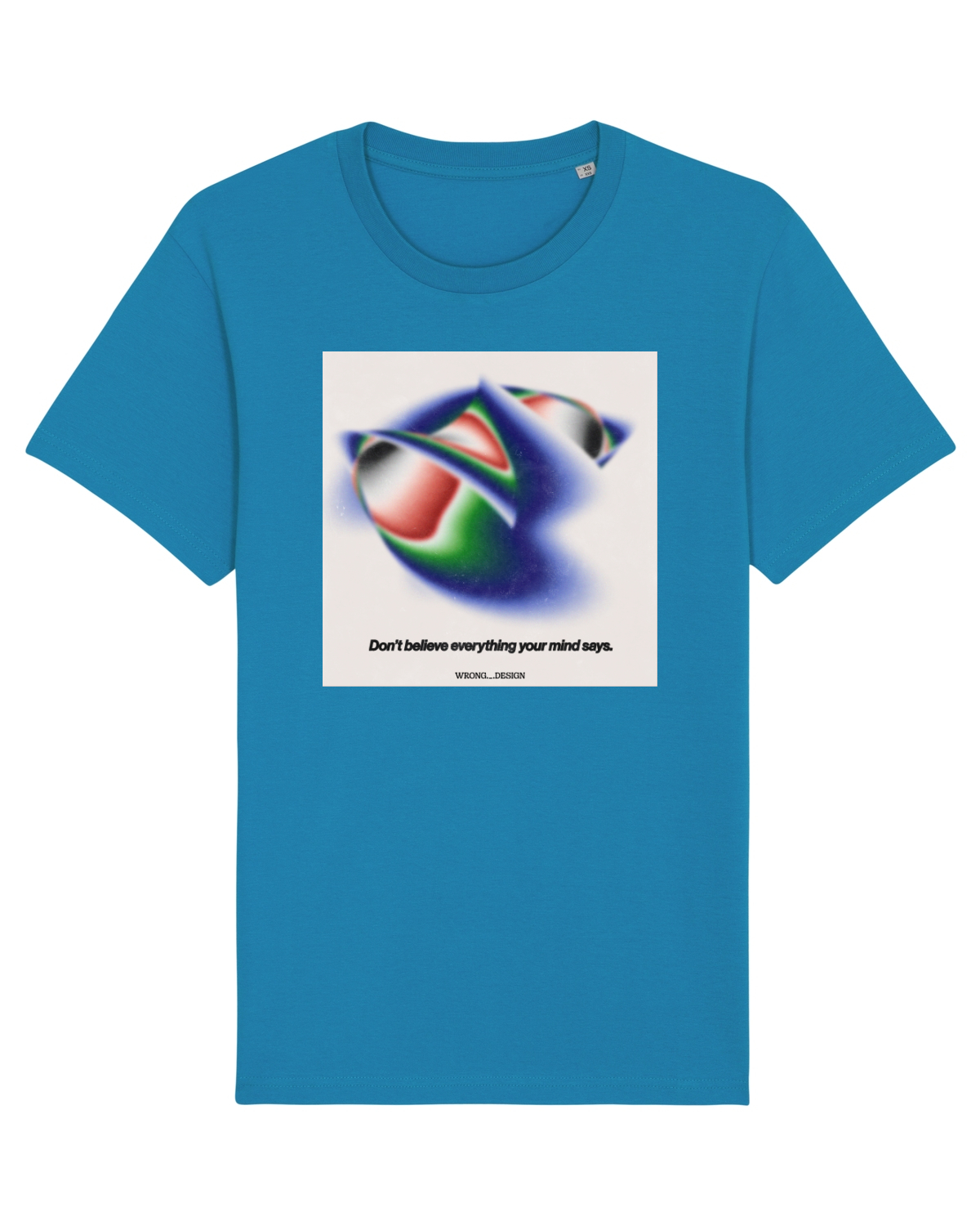 Tricou mânecă scurtă Unisex Rocker Azur