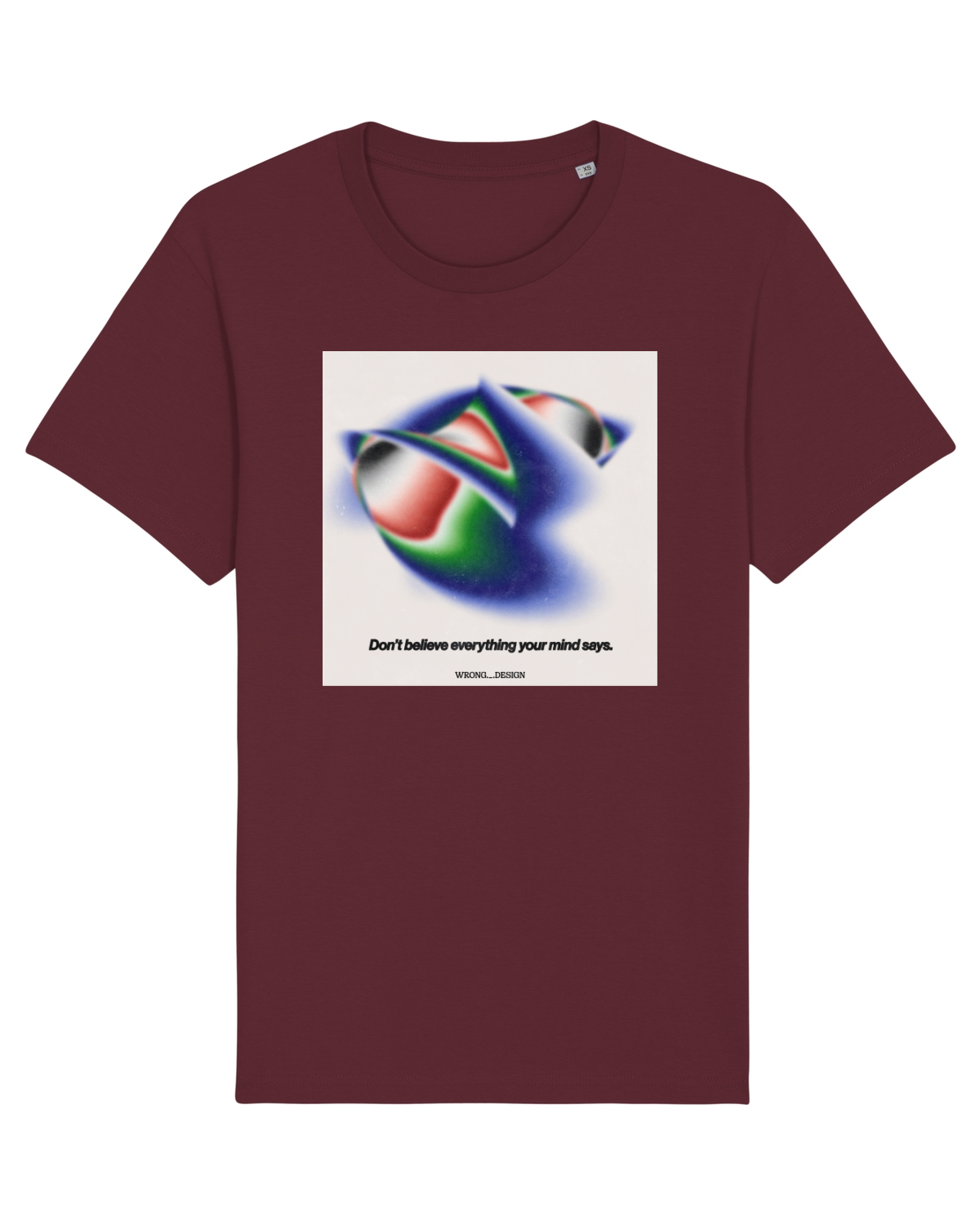 Tricou mânecă scurtă Unisex Rocker Burgundy