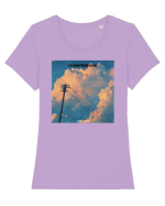 I am no longer sad Tricou mânecă scurtă guler larg fitted Damă Expresser