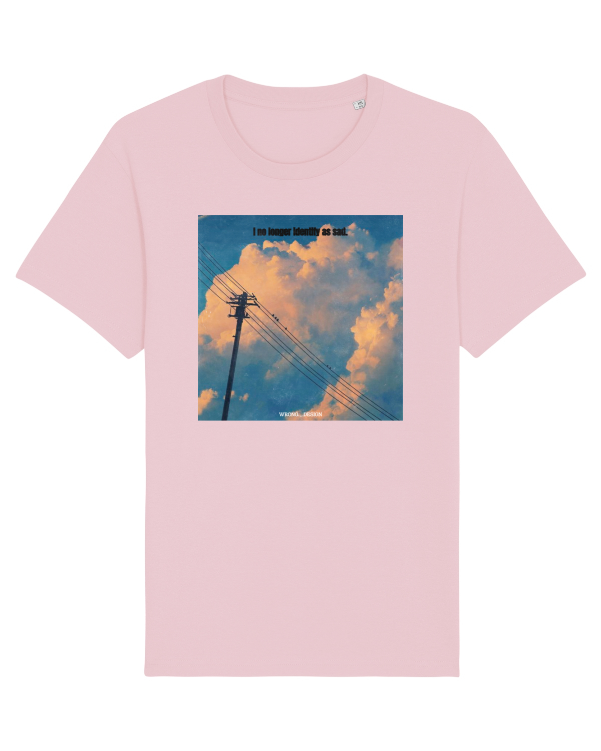 Tricou mânecă scurtă Unisex Rocker Cotton Pink