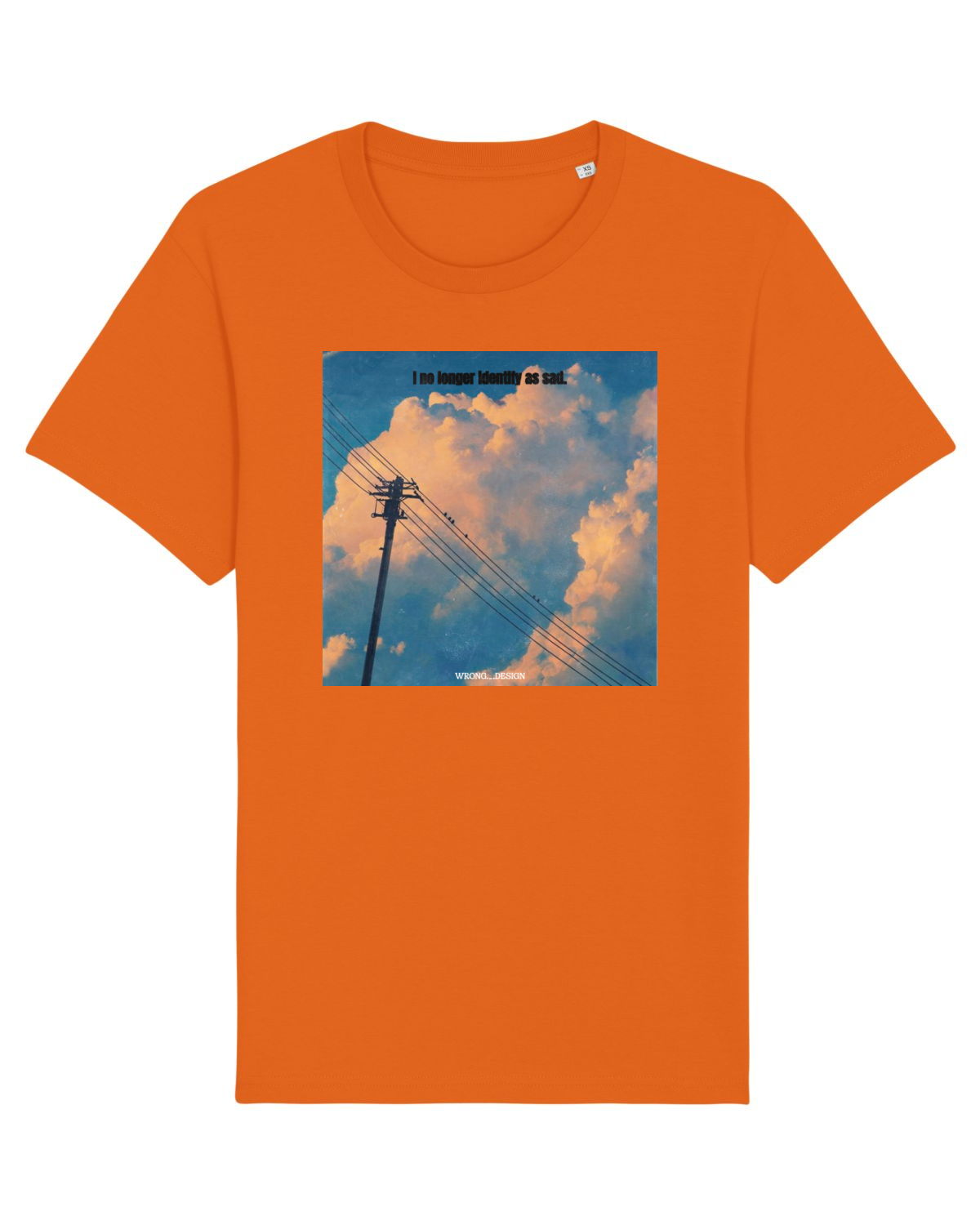 Tricou mânecă scurtă Unisex Rocker Bright Orange