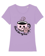 Black like my soul Tricou mânecă scurtă guler larg fitted Damă Expresser