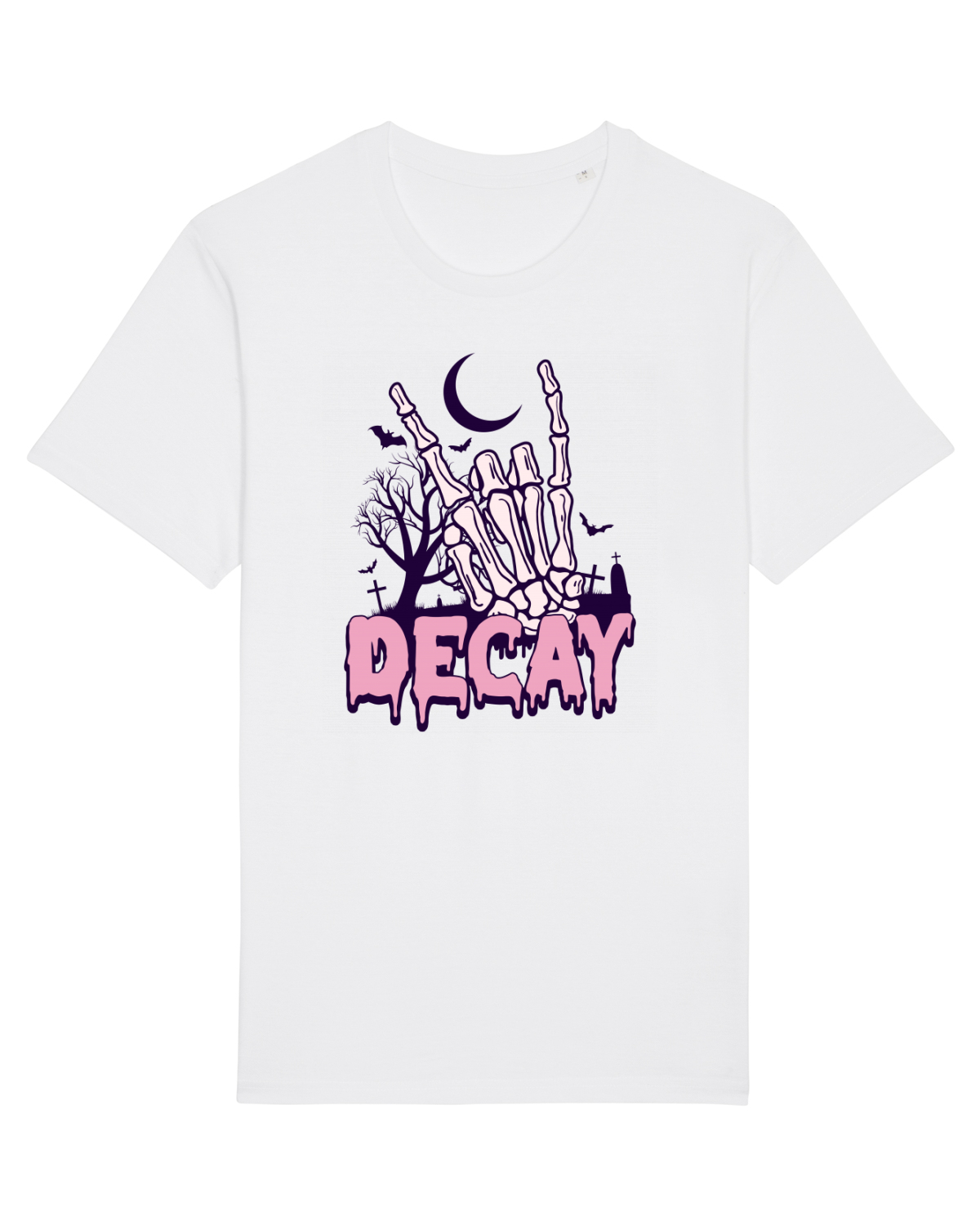 Tricou mânecă scurtă Unisex Rocker White