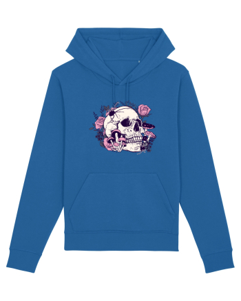 Skull Roses Royal Blue