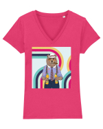 Ursu' Fresh Tricou mânecă scurtă guler V Damă Evoker