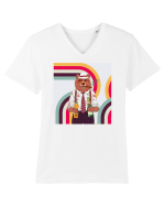 Ursu' Moetar Tricou mânecă scurtă guler V Bărbat Presenter