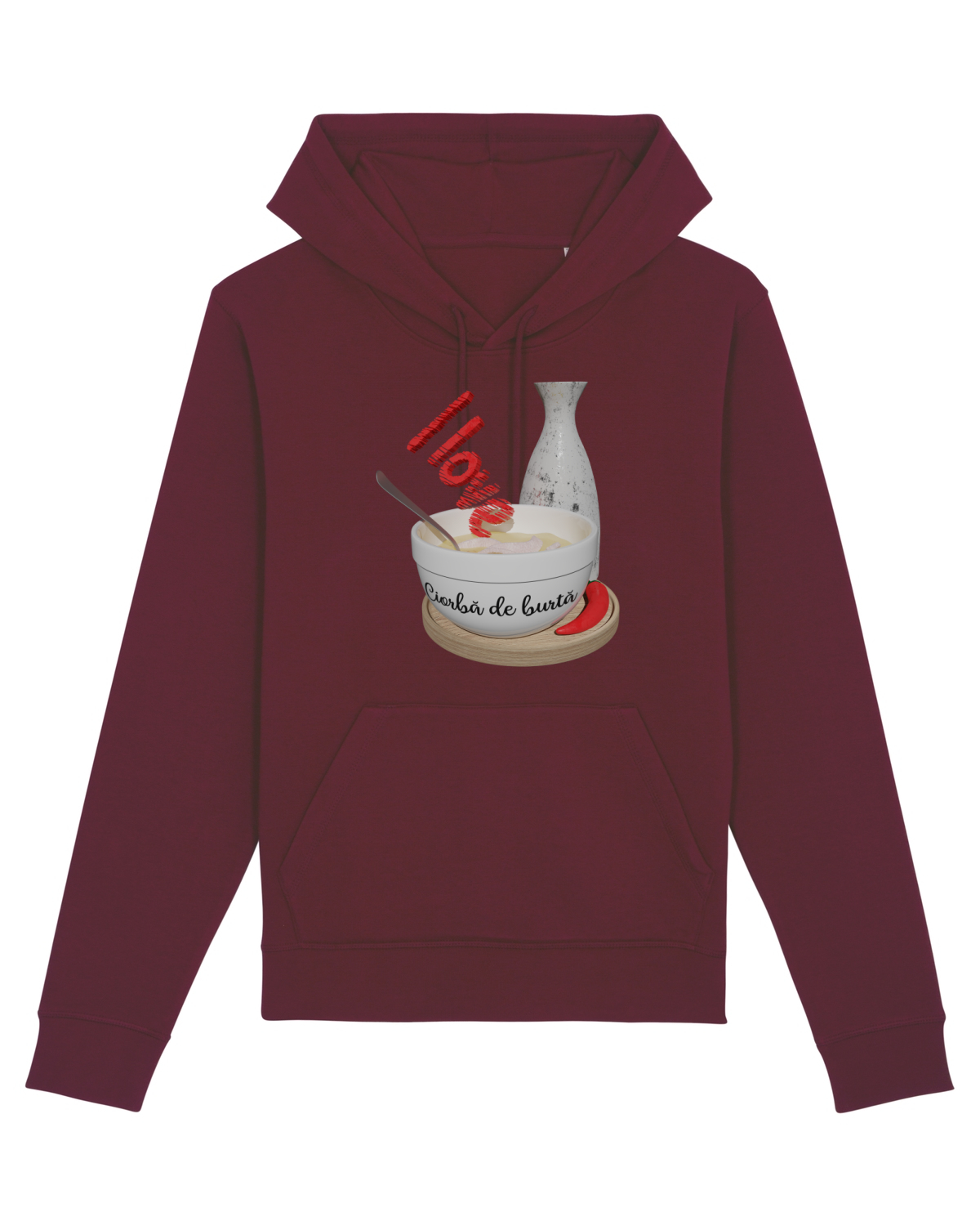 Hanorac Unisex Drummer Burgundy
