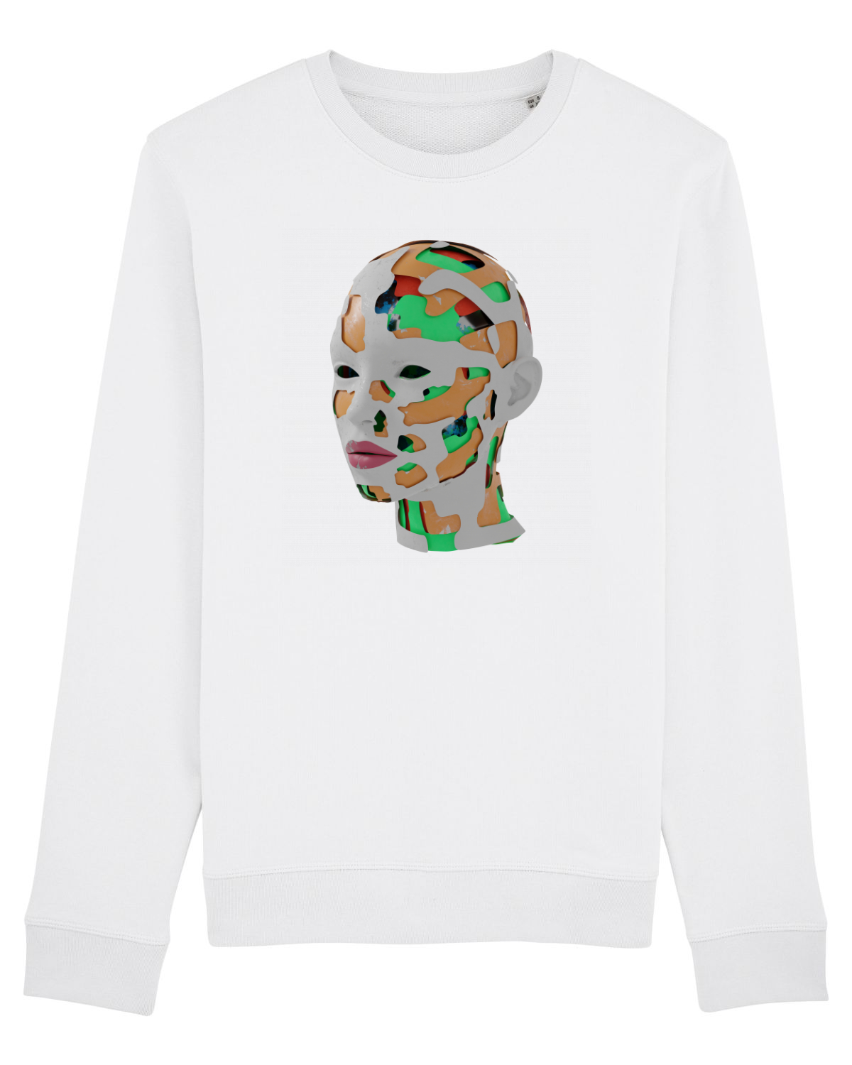 Bluză mânecă lungă Unisex Rise White