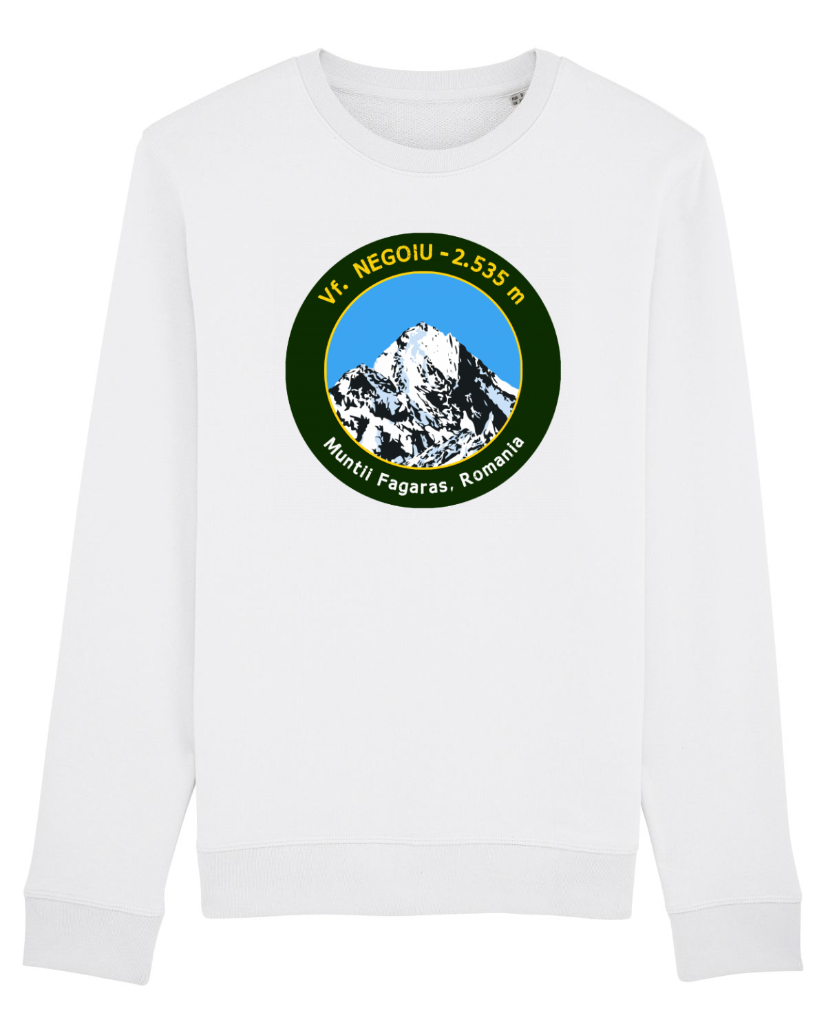 Bluză mânecă lungă Unisex Rise White