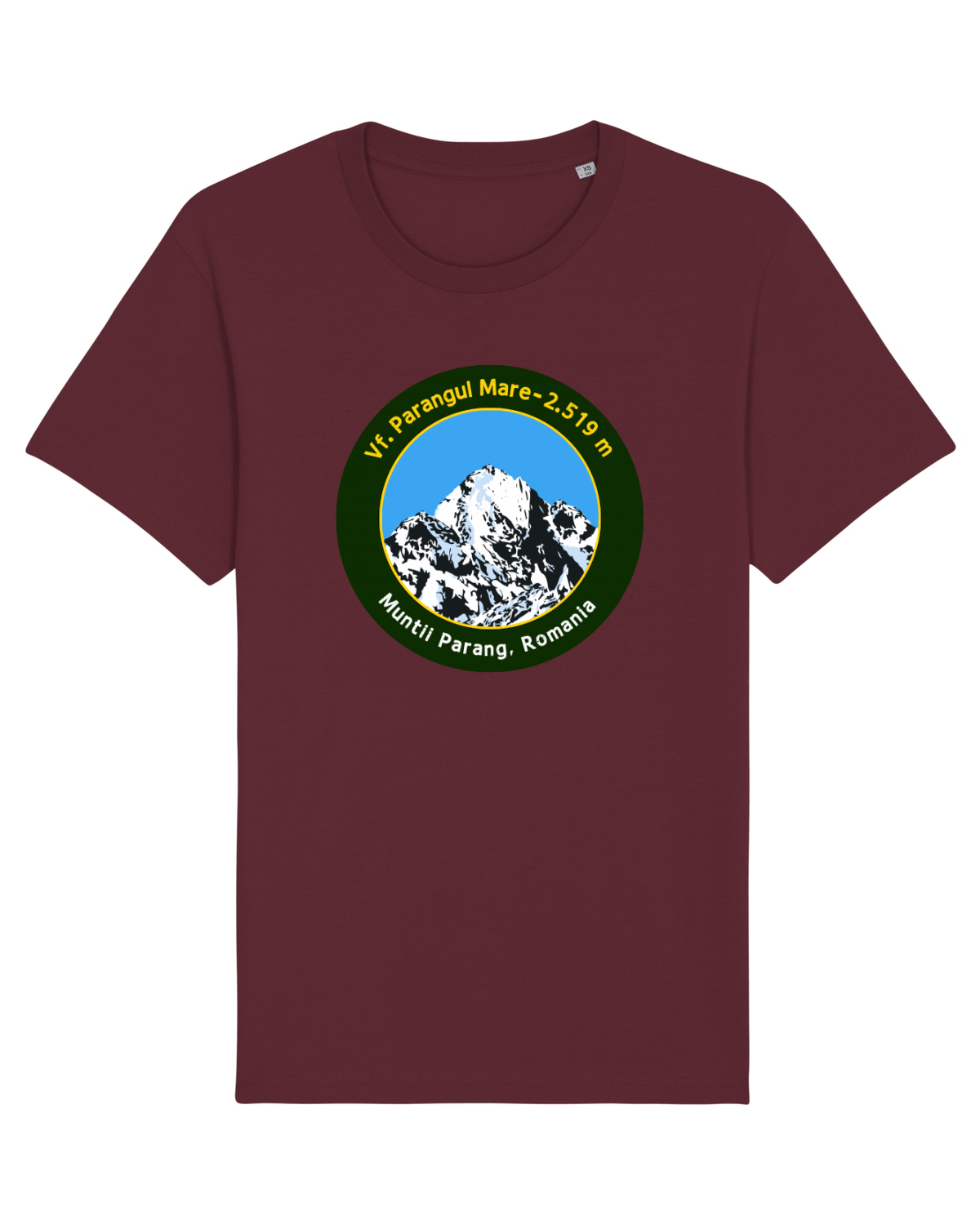 Tricou mânecă scurtă Unisex Rocker Burgundy