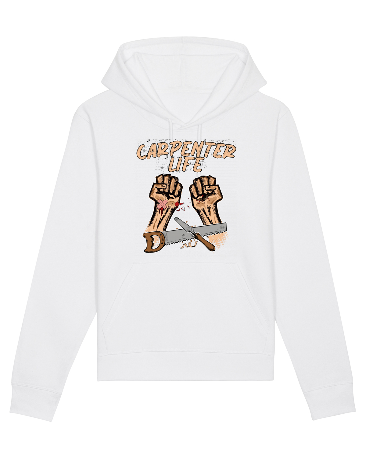 Hanorac Unisex Drummer White