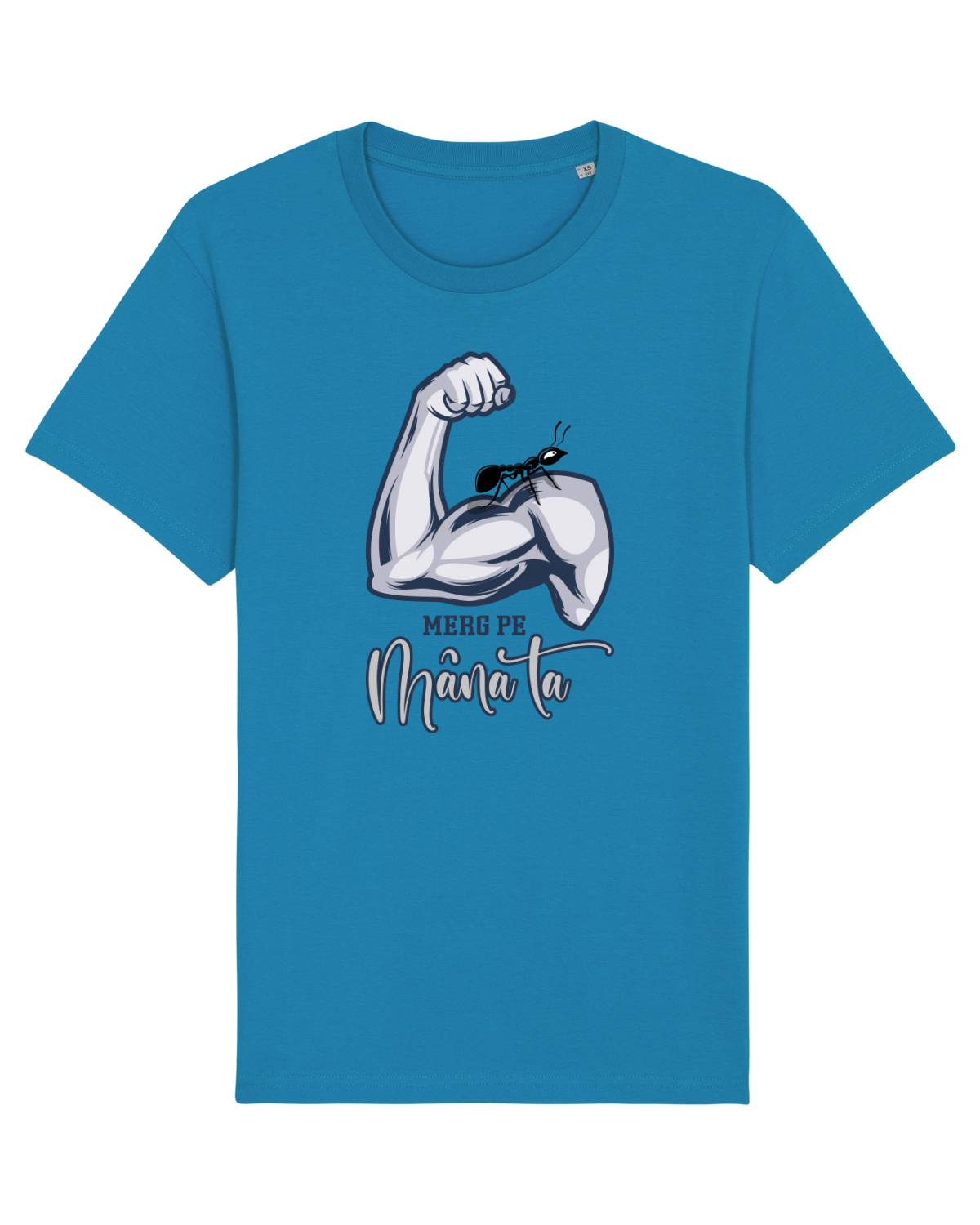 Tricou mânecă scurtă Unisex Rocker Azur