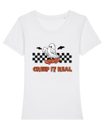 Creep It Real Tricou mânecă scurtă guler larg fitted Damă Expresser
