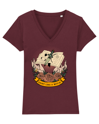 Fight Like A Witch Burgundy