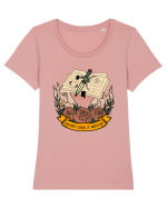Fight Like A Witch Tricou mânecă scurtă guler larg fitted Damă Expresser