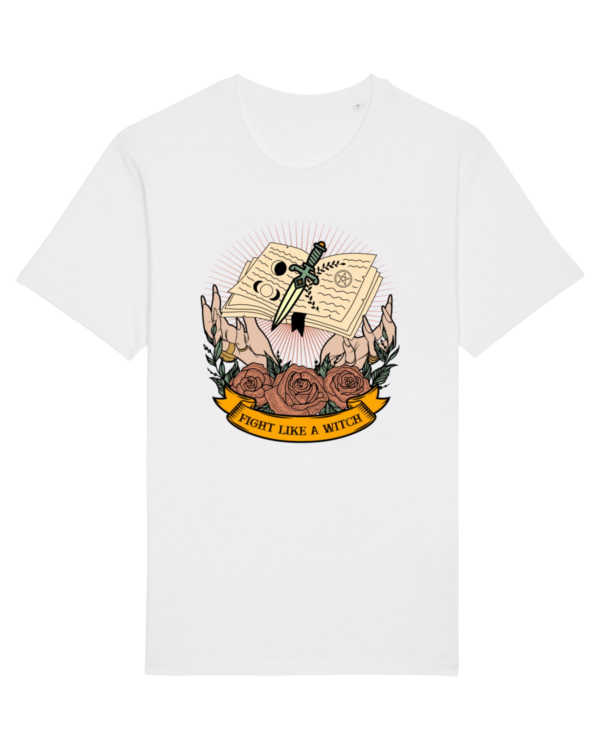 Tricou mânecă scurtă Unisex Rocker White