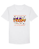 Forget Halloween I'm Creepy All Year Around Tricou mânecă scurtă guler larg Bărbat Skater