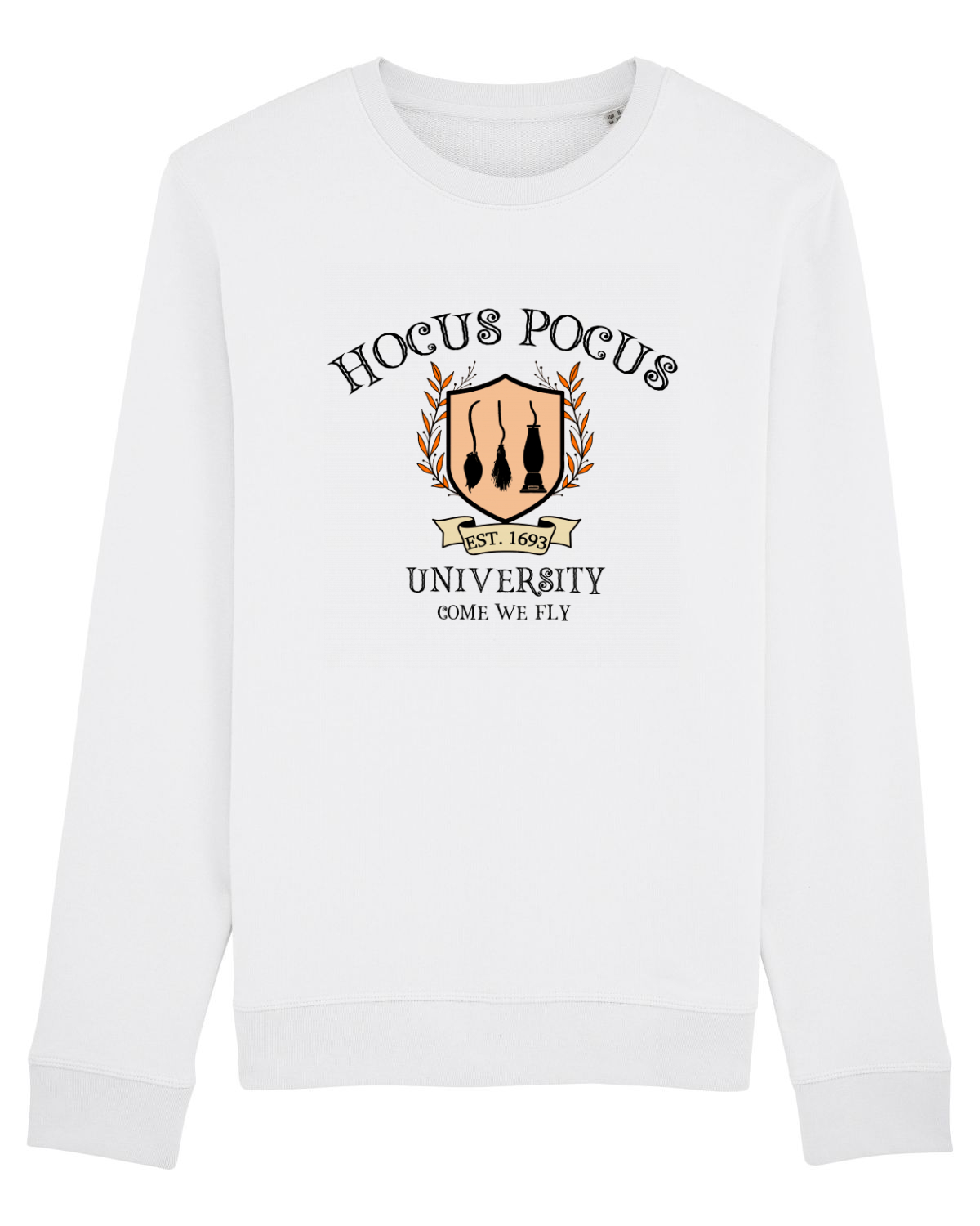 Bluză mânecă lungă Unisex Rise White