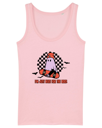 I'm Just Here For The Boos Cotton Pink