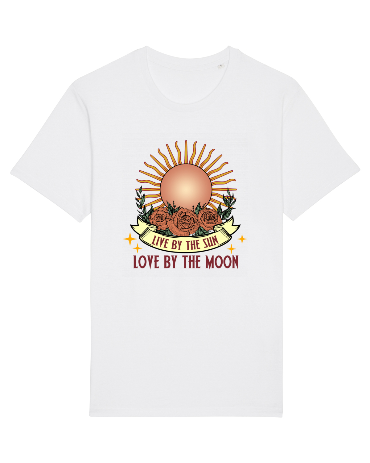 Tricou mânecă scurtă Unisex Rocker White