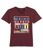 Nu lăsa pe mâine... Tricou mânecă scurtă guler V Bărbat Presenter